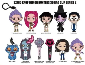 KPOP DEMON HUNTERS 3D COLGANTES DE PVC SERIE 2 EXPOSITOR
