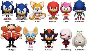 SONIC - THE HEDGEHOG COLGANTES PVC 3D SERIES 1