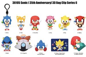 SONIC THE HEDGEHOG 3D COLGANTES DE PVC SERIE 6