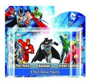 FLASH, BATMAN Y GREEN LANTERN PACK B 3 FIGURAS 10CM DC UNIVERSE            