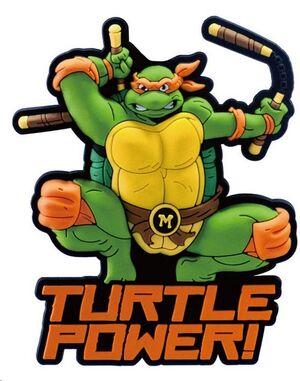 TORTUGAS NINJA SOFT TOUCH IMÁN MICHEANGELO