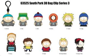 SOUTH PARK 3D LLAVEROS DE PVC SERIE 3