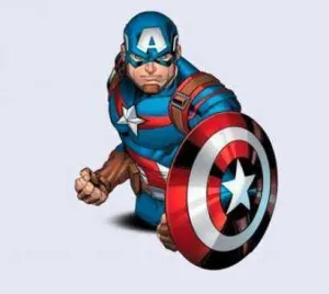 CAPITAN AMERICA NUEVO HUCHA BUSTO 20 CM MARVEL                             