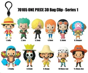 ONE PIECE 3D COLGANTES PVC SERIE 1