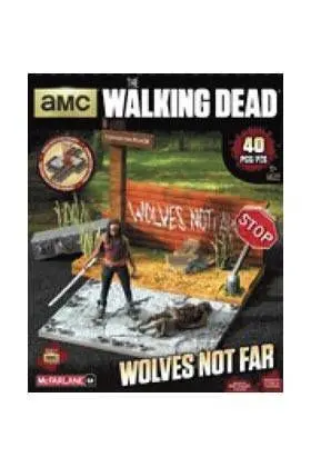 THE WALKING DEAD KIT CONSTRUCCION WOLVES NOT FAR SET 2 FIGURAS 5 CM        