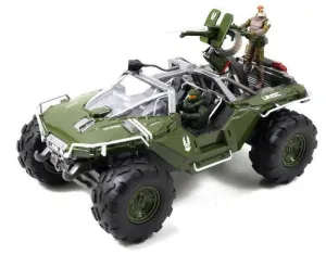 HALO 4 VEHICULO DIECAST SERIE 1 UNSC WARTHOG 16CM CON 2 FIGURAS            