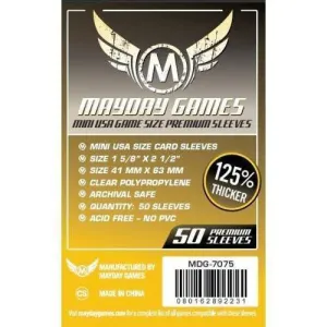 FUNDAS MAYDAY MINI USA PREMIUM 41MM X 63MM (50)                            