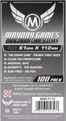 FUNDAS MAYDAY MAGNUM 61MM X 112MM JUEGOS TABLERO (100) (GRIS)              