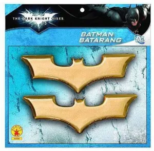 BATMAN THE DARK KNIGHT RISES PACK DE 2 BATARANGS                           