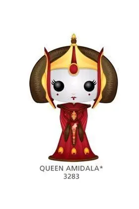 REINA AMIDALA CABEZON 10 CM BOBBLE POP STAR WARS                           