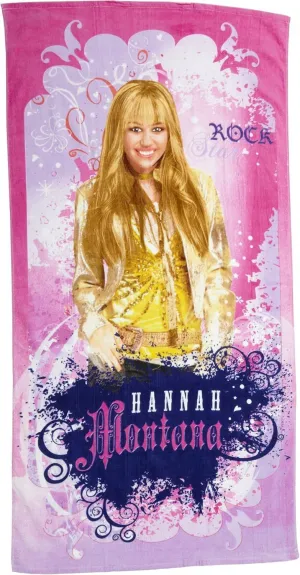 SALDO - HANNAH MONTANA TOALLA SUPERSTAR 76X150