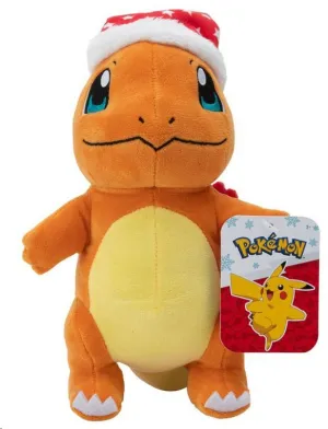 POKÉMON PELUCHE CHARMANDER GORRO DE NAVIDAD 20 CM