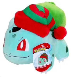 POKÉMON PELUCHE BULBASAUR GORRO DE NAVIDAD 20 CM