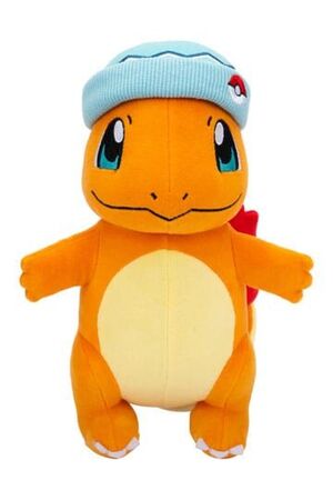 POKÉMON PELUCHE CHARMANDER CON GORRO AZUL 20 CM