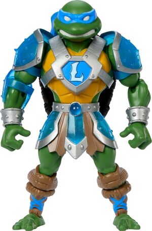 MASTERS OF THE UNIVERSE X TMNT: TURTLES OF GRAYSKULL FIGURA LEONARDO 14 CM