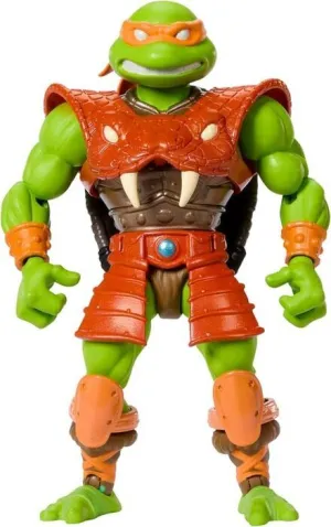 MASTERS OF THE UNIVERSE X TMNT: TURTLES OF GRAYSKULL FIGURA MICHELANGELO 14 CM
