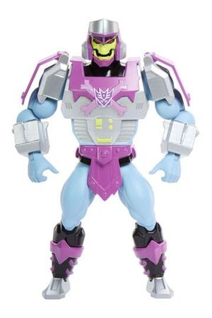 MASTERS OF THE UNIVERSE X TRANSFORMERS FIGURA MEGATRON ARMOR SKELETOR HEO EUROPEAN EXCLUSIVE 14 CM