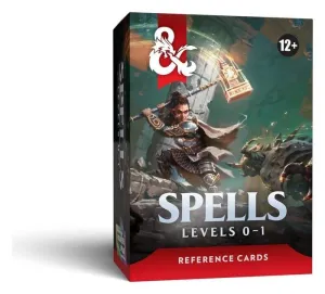 DUNGEONS & DRAGONS RPG TARJETAS DE REFERENCIA: HECHIZOS (NIVELES 0-1) - EDICIÓN INGLÉS