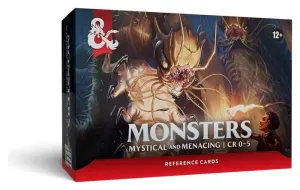 DUNGEONS & DRAGONS RPG TARJETAS DE REFERENCIA: MONSTRUOS (MÍSTICOS Y AMENAZANTES) - EDICIÓN INGLÉS