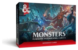 DUNGEONS & DRAGONS RPG TARJETAS DE REFERENCIA: MONSTRUOS (TEMIBLES Y FEROCES) - EDICIÓN INGLÉS