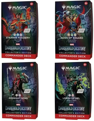 MAGIC - MARVEL: DESTINO DEL DARKHOLD CAJA DE MAZOS DE COMMANDER EDICIÓN COLECCIO0NISTA (4) (INGLÉS)