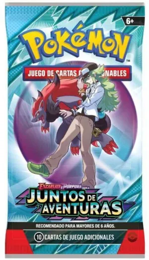 POKEMON JCC ESCARLATA Y PÚRPURA SOBRE JUNTOS DE AVENTURAS