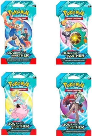 POKEMON JCC SCARLET & VIOLET 09 JOURNEY TOGETHER SLEEVED BOOSTER - INGLÉS