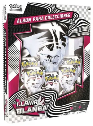 POKEMON JCC ESCARLATA Y PÚRPURA  FULGOR NEGRO Y LLAMA BLANCA: ÁLBUM PARA COLECCIONES LLAMA BLANCA