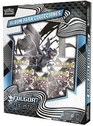 POKEMON JCC ESCARLATA Y PÚRPURA  FULGOR NEGRO Y LLAMA BLANCA: ÁLBUM PARA COLECCIONES FULGOR NEGRO