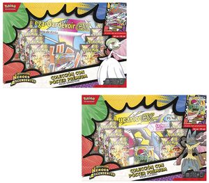 POKEMON JCC COLECCIÓN CON POSTER PRÉMIUM MEGA GARDEVOIR / MEGA LUCARIO