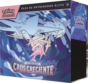 POKEMON JCC MEGAEVOLUCIÓN CAOS CRECIENTE CAJA DE ENTRENADOR ÉLITE