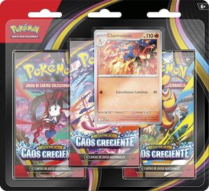 POKEMON JCC MEGAEVOLUCIÓN CAOS CRECIENTE 3-PACK BLISTER
