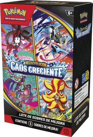 POKEMON JCC MEGAEVOLUCIÓN CAOS CRECIENTE LOTE DE SOBRES DE MEJORA