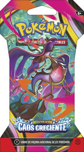 POKEMON JCC MEGAEVOLUCIÓN CAOS CRECIENTE SOBRE EN BLISTER