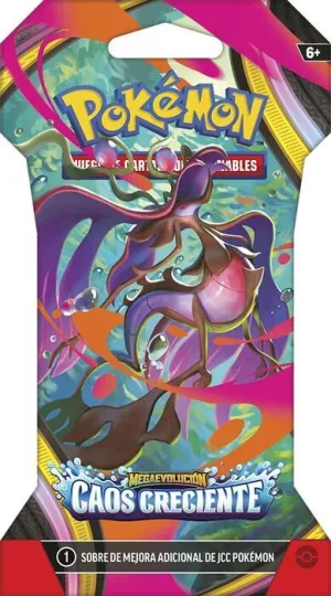 POKEMON JCC MEGAEVOLUCIÓN CAOS CRECIENTE SOBRE EN BLISTER