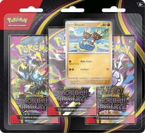 POKEMON JCC MEGAEVOLUCIÓN OSCURIDAD ABSOLUTA 3-PACK BLISTER (CASTELLANO)