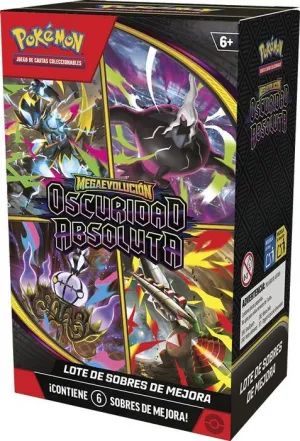 POKEMON JCC MEGAEVOLUCIÓN OSCURIDAD ABSOLUTA LOTE DE SOBRES DE MEJORA