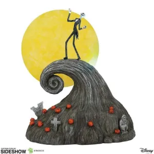 PESADILLA ANTES DE NAVIDAD ESTATUA 23CM JACK EN LA COLINA ESPIRAL          