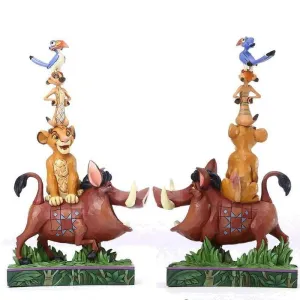 EL REY LEON ESTATUA 20CM PERSONAJES APILADOS POR JIM SHORE                 