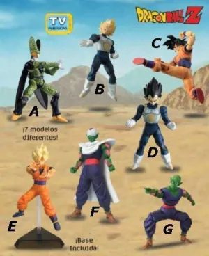 DRAGON BALL Z FIGURAS DE ACCION HIBRIDA (7 MODELOS)                        
