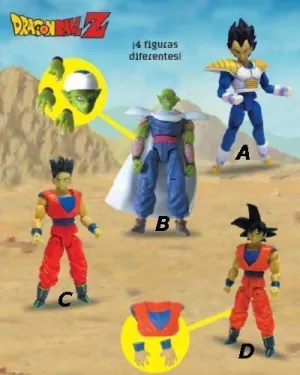 DRAGON BALL Z FIGURAS DE ACCION MAXIMA (4 MODELOS)                         