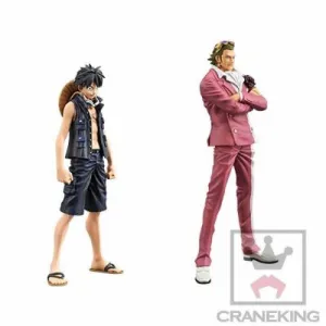 ONE PIECE SET 2 FIGURAS 14 CM LUFFY + GILD THE GRANDLINE MEN VOL 1         