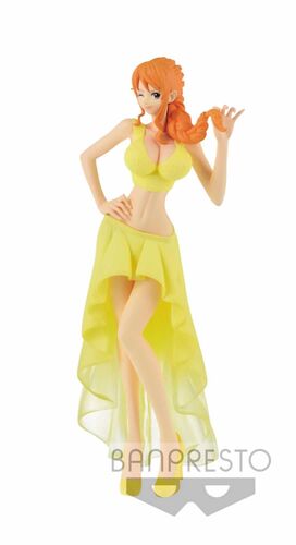 ONE PIECE FIGURA 25 CM NAMI BRIDE VERSION B YELLOW LADY EDGE WEDDING       