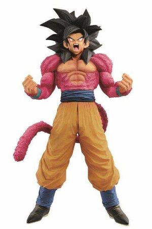 DRAGON BALL GT FIGURA 33 CM SON GOKU SUPER SAIYAN 4 THE BRUSH SUPER MASTER 