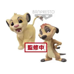 EL REY LEON PACK 2 MINIFIGURAS 7 CM SIMBA & TIMON DISNEY FLUFFY PUFFY      