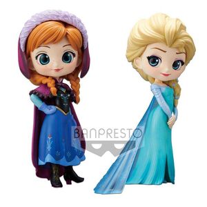 DISNEY MINIFIGURA Q POSKET 14CM ANNA & ELSA                                