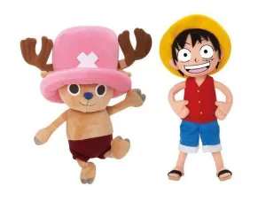 ONE PIECE PELUCHES LUFFY & CHOPPER 27 CM                                   