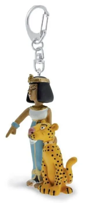 ASTERIX LLAVERO 10 CM CLEOPATRA Y SU PANTERA