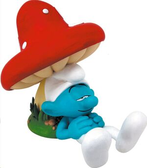 LOS PITUFOS - PITUFO DORMILÓN HUCHA 16CM