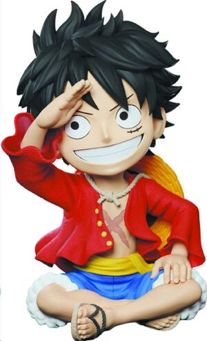 ONE PIECE LUFFY HORIZONTE HUCHA 15CM